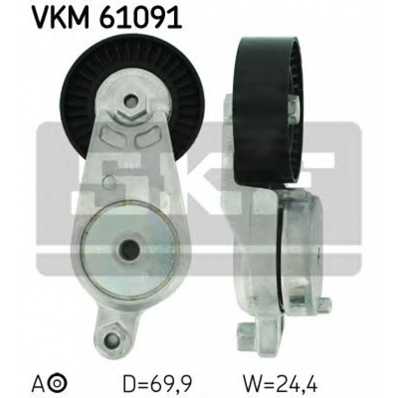 VKM 61091 SKF Ролик модуля натягувача ременя